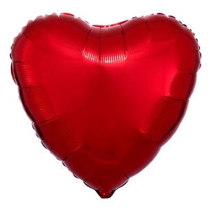 45CM STANDARD RED FOIL HEART